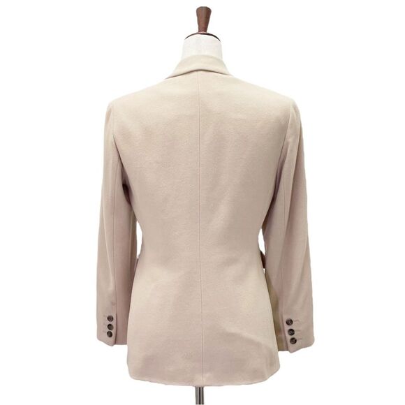 Ann Taylor Cashmere Wool Blend 3 Button Blazer Taupe Light Tan Size 4P 4 Petite - Picture 3 of 15